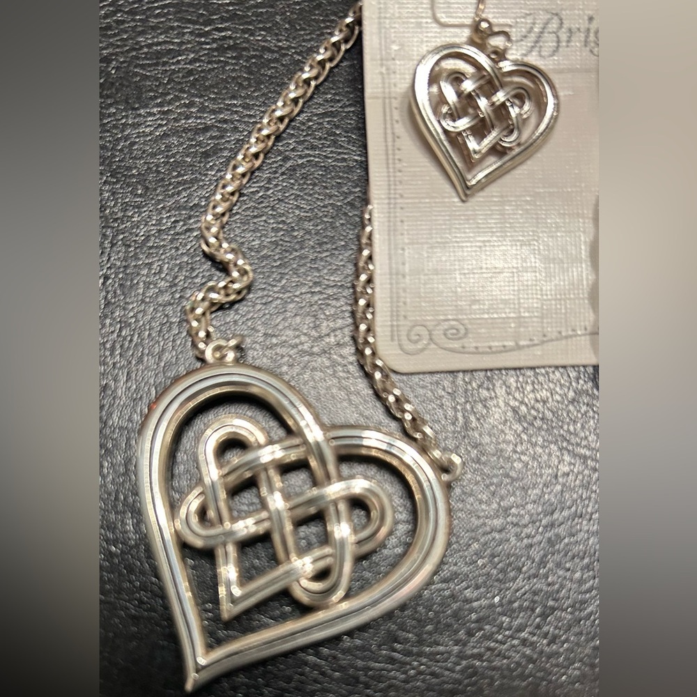 Brighton Retired Interlocking Heart Necklace Earr… - image 2